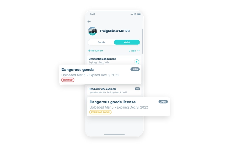 Roadside document access 